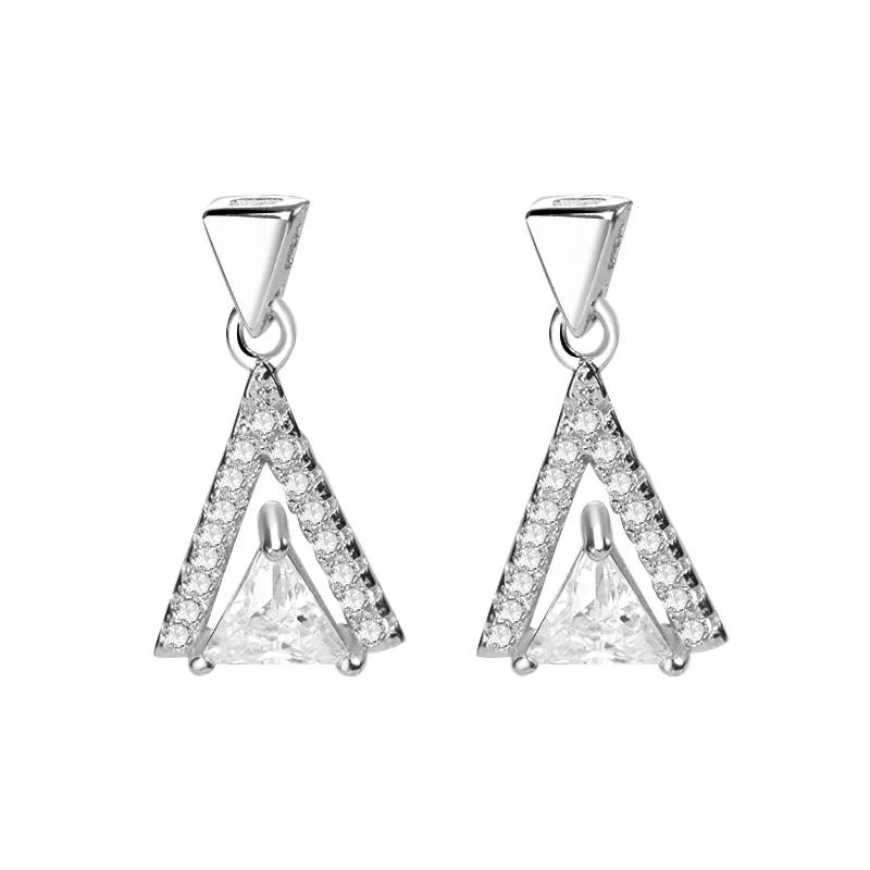 S925 Sterling Silver Full Zircon Triangle Earrings Female European American Creative Fashion Simple Niche Personality Earrings
S925 Sterling Silver Full Zircon Triangle Earrings Female European American Creative Fashion Simple Niche Personality Earrings