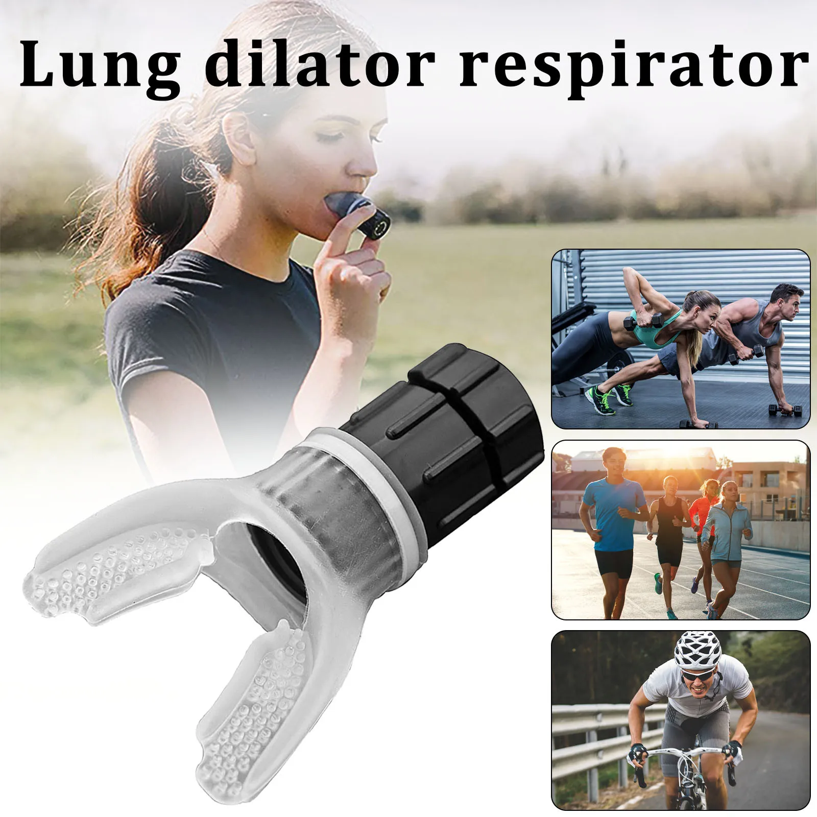 

Новый дыхательный респиратор для легких, тренажер для дыхания в воде, силиконовое дыхательное мундштук, тренировочное оборудование, инстру...