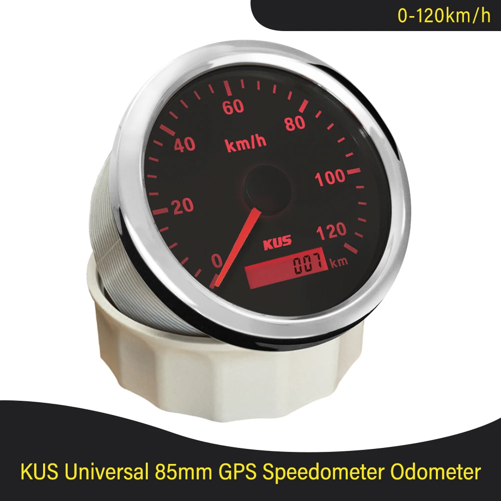 New Universal GPS Speedometer 0-120km/h for Car Motorcycle Total Mileage Adjustable 3 3/8" 9-32V with Red /Yellow Backlight
New Universal GPS Speedometer 0-120km/h for Car Motorcycle Total Mileage Adjustable 3 3/8" 9-32V with Red /Yellow Backlight