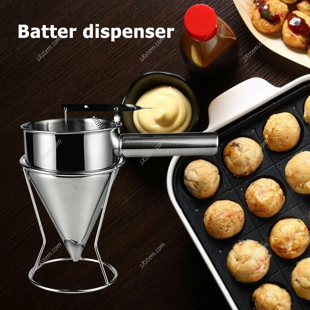 Stainless Steel Conical Baking Funnel Cake Baking Tool Diy Piston Handheld Liquid Separator Kitchen Accessories
Stainless Steel Conical Baking Funnel Cake Baking Tool Diy Piston Handheld Liquid Separator Kitchen Accessories