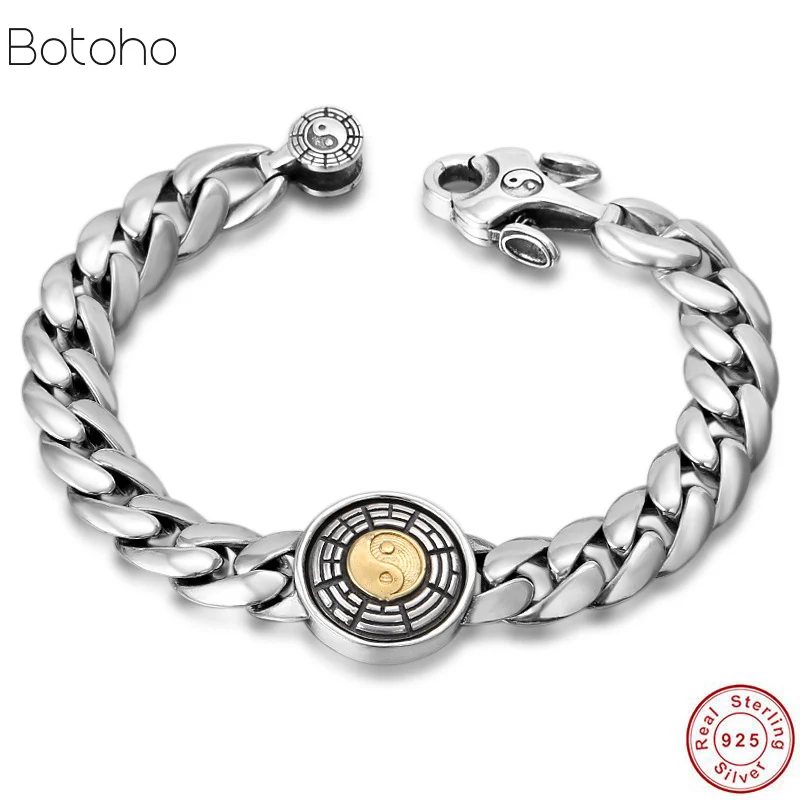 NEW Handcrafted Solid 100% 925 Silver Taichi Symbol Bracelet Sterling Fengshui Bagua Symbol Bracelet GOOD LUCK Man Bracelet Gift
NEW Handcrafted Solid 100% 925 Silver Taichi Symbol Bracelet Sterling Fengshui Bagua Symbol Bracelet GOOD LUCK Man Bracelet Gift
