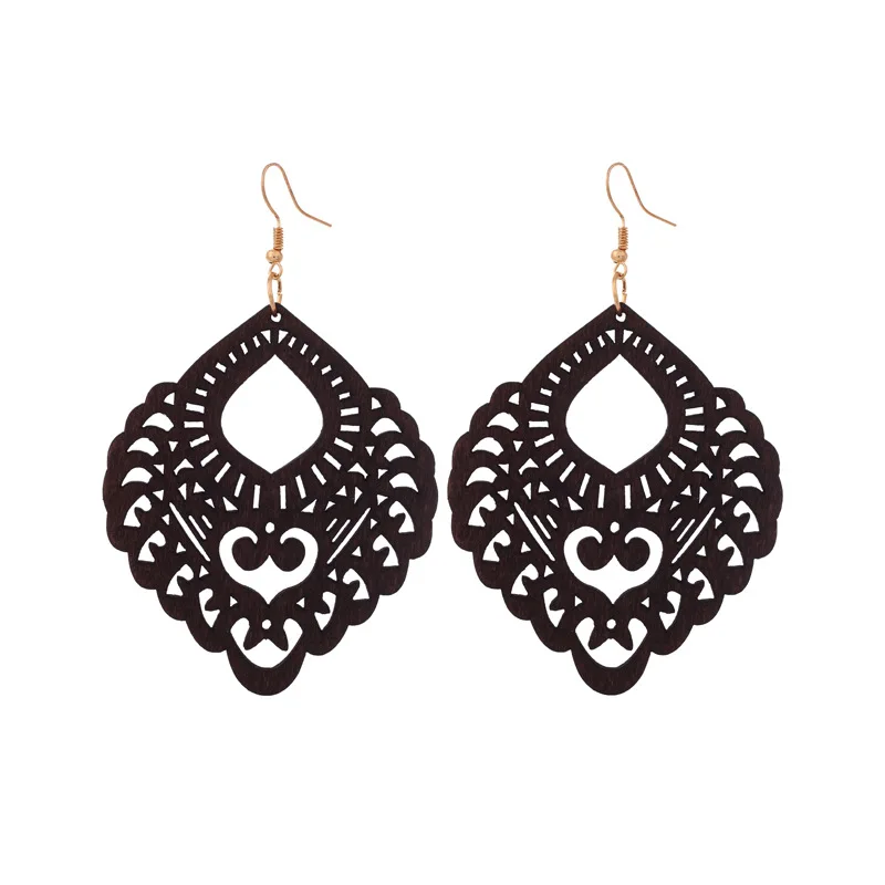E7646 ZWPON Arabesque Natural Wood Earrings for Women Fashion Cutout Ethnic Teardrop Earrings Jewelry Wholesale
E7646 ZWPON Arabesque Natural Wood Earrings for Women Fashion Cutout Ethnic Teardrop Earrings Jewelry Wholesale