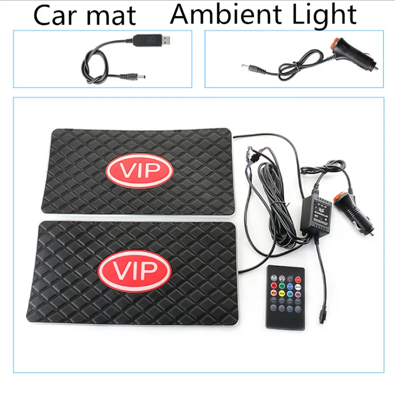 2pcs Car LED Light Feet Automotive Interior USB Colorful Atmosphere Lights Lamp Anti-Slip Mat car accessories RGB Ambient light
2pcs Car LED Light Feet Automotive Interior USB Colorful Atmosphere Lights Lamp Anti-Slip Mat car accessories RGB Ambient light