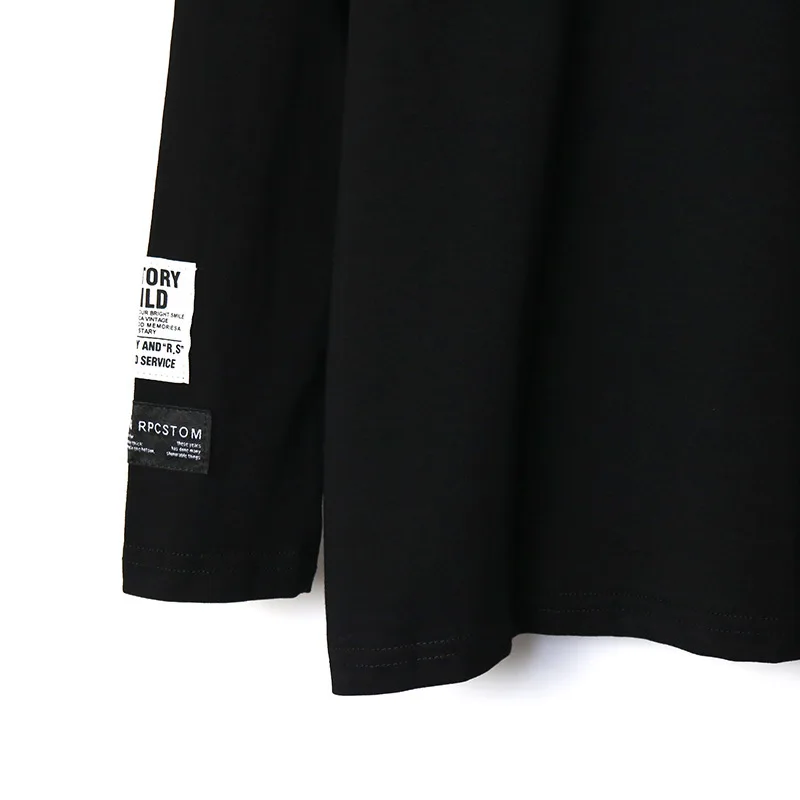 CHICEVER Casual T Shirt For Women Stand Collar Long Sleeve Patchwork Zipper Letter Print Oversize Black T Shirts Female 2020 New
CHICEVER Casual T Shirt For Women Stand Collar Long Sleeve Patchwork Zipper Letter Print Oversize Black T Shirts Female 2020 New