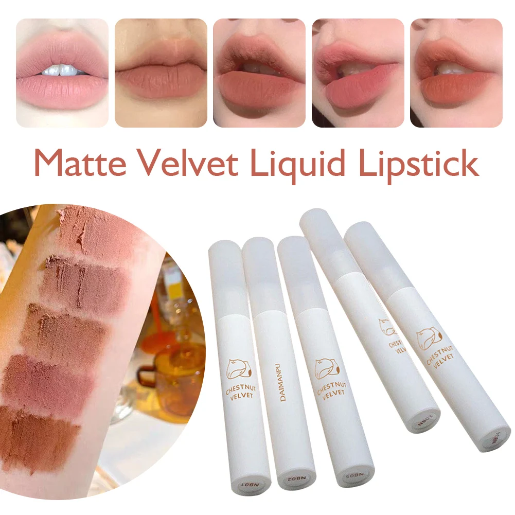Matte Velvet Liquid Lipstick Long Lasting Lip Gloss Chestnut Lip Glaze Makeup Women Cosmetics Gift For Birthday
Matte Velvet Liquid Lipstick Long Lasting Lip Gloss Chestnut Lip Glaze Makeup Women Cosmetics Gift For Birthday