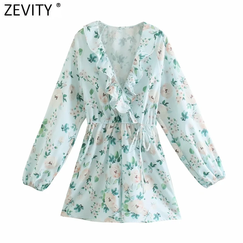 Zevity New Women Sweet Pleat Ruffles V Neck Floral Print Lace Up Playsuits Office Lady Shorts Siamese Chic Casual Rompers P1206
Zevity New Women Sweet Pleat Ruffles V Neck Floral Print Lace Up Playsuits Office Lady Shorts Siamese Chic Casual Rompers P1206
