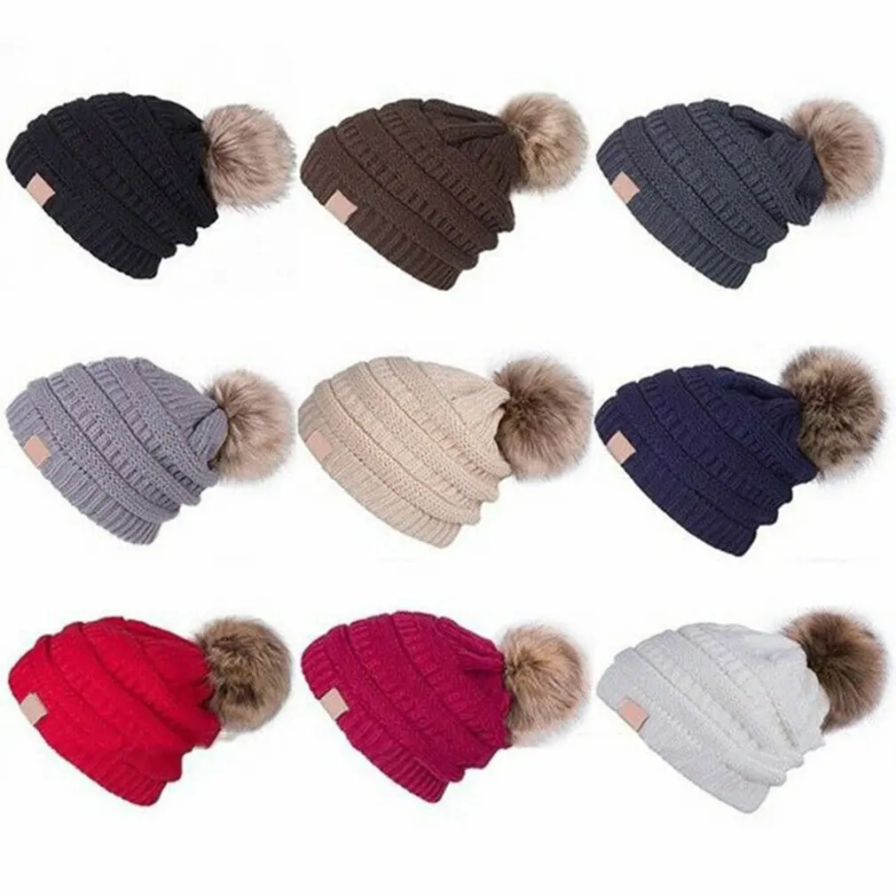 Winter Brand Female Fur Pom Poms hat Winter Hat For Women Girl 's Hat Knitted Beanies Hat Thick Women Skullies Beanies
Winter Brand Female Fur Pom Poms hat Winter Hat For Women Girl 's Hat Knitted Beanies Hat Thick Women Skullies Beanies