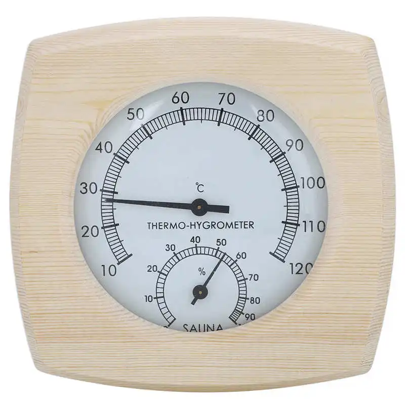 Деревянная Сауна термо-гигрометр термометр с указателем и гигрометром