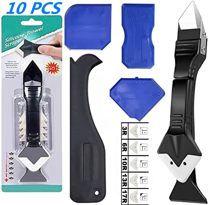 Caulking Tools Kit 10 Pcs Sealant Caulk Removal Scraper Tools,Reusable Caulk Tool For Kitchen Bathroom Floor Window
Caulking Tools Kit 10 Pcs Sealant Caulk Removal Scraper Tools,Reusable Caulk Tool For Kitchen Bathroom Floor Window