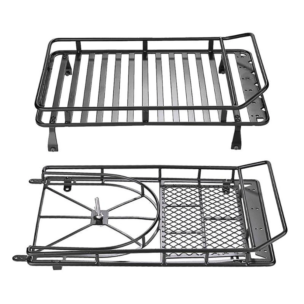 Metal Car Roof Rack Removable Luggage Carrier Rack for 1/10 Axial SCX10 90046 90047 D90 RC Car Accessories
Metal Car Roof Rack Removable Luggage Carrier Rack for 1/10 Axial SCX10 90046 90047 D90 RC Car Accessories