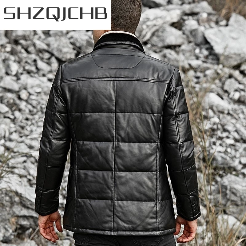 JCHB 2021 Top Brand Genuine Leather Mens Lapel Slim Fit Down Coats Winter Warm Long Sleeve Single Breasted Sheepskin Jackets Plu
JCHB 2021 Top Brand Genuine Leather Mens Lapel Slim Fit Down Coats Winter Warm Long Sleeve Single Breasted Sheepskin Jackets Plu