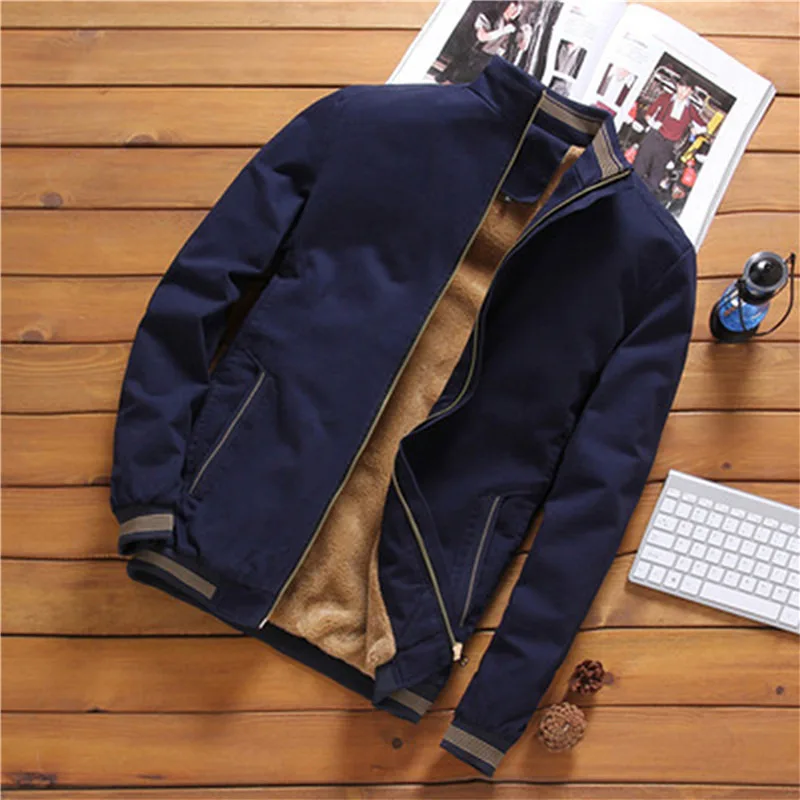 Winter Jackets Men's Casual Cotton Fleece Bomber Jacket Men Fashion Baseball Hip Hop Streetwear Slim Warm Coats Brand Clothing
Winter Jackets Men's Casual Cotton Fleece Bomber Jacket Men Fashion Baseball Hip Hop Streetwear Slim Warm Coats Brand Clothing