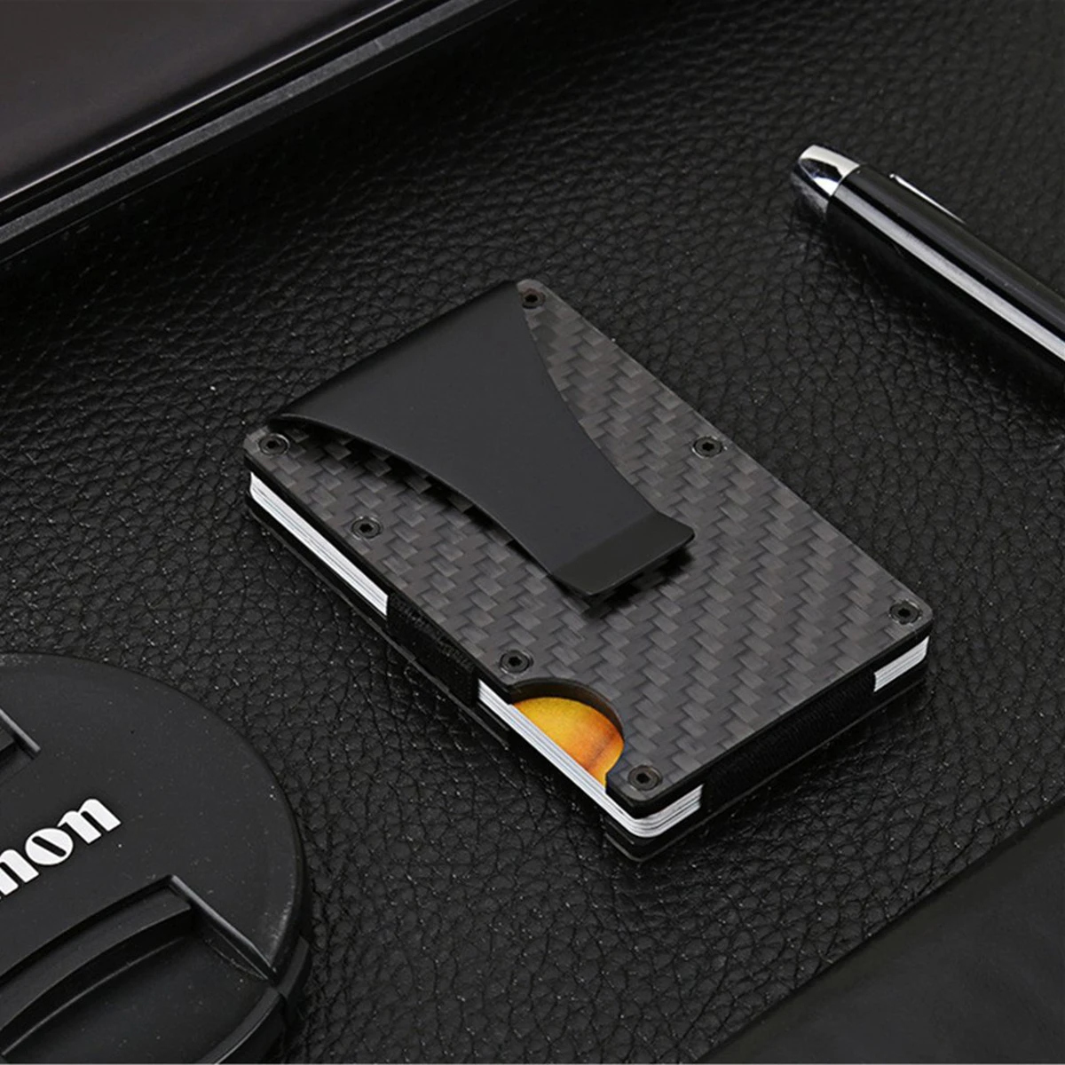 Slim Credit Card Holder RFID Anti-theft Blocking Solid Metal Bank Card ID Card Case Men's Wallet Purse Carbon Fiber Money Clip
Slim Credit Card Holder RFID Anti-theft Blocking Solid Metal Bank Card ID Card Case Men's Wallet Purse Carbon Fiber Money Clip