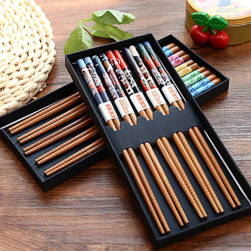 5 Pairs/Set Chopsticks Wooden Chopsticks Portable Reusable Tableware Sushi Tool Dumpling Tools Natural Bamboo Chopstick
5 Pairs/Set Chopsticks Wooden Chopsticks Portable Reusable Tableware Sushi Tool Dumpling Tools Natural Bamboo Chopstick