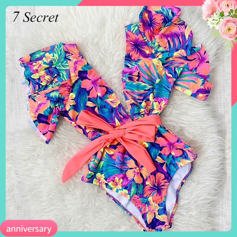 Swimwear Women 2021 One-Piece Bodysuit Swimsuit Deep-V Neck Summer Beach-Wear Padded Monokini Floral Print Ruffle Bathing-Suit
Swimwear Women 2021 One-Piece Bodysuit Swimsuit Deep-V Neck Summer Beach-Wear Padded Monokini Floral Print Ruffle Bathing-Suit