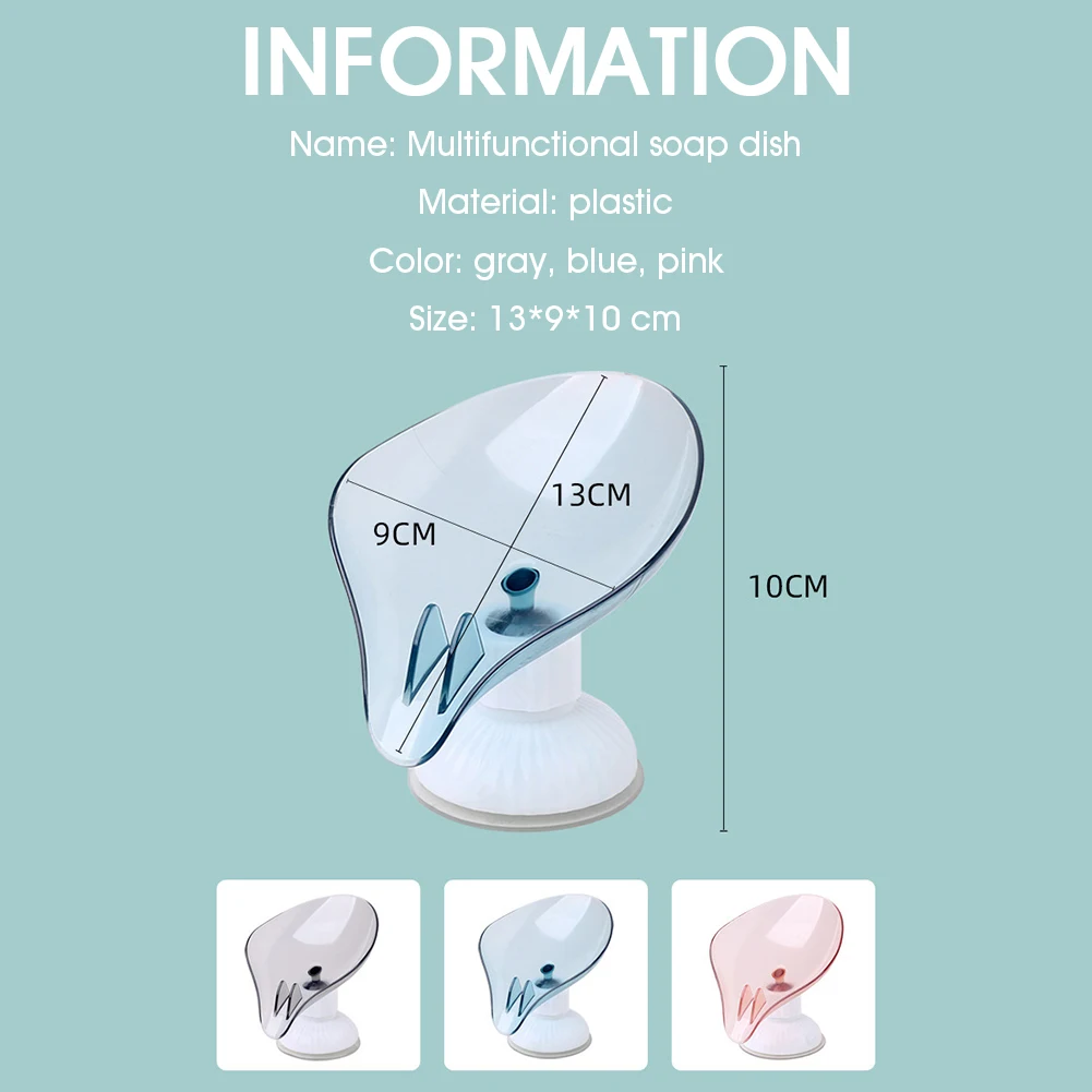 Plastic Leaf Shape Soap Holder Soap Dish Quick Drain Large Suction Cup Fixed Firmly Home Bathroom Soap Dishes Storage Rack Tools
Plastic Leaf Shape Soap Holder Soap Dish Quick Drain Large Suction Cup Fixed Firmly Home Bathroom Soap Dishes Storage Rack Tools