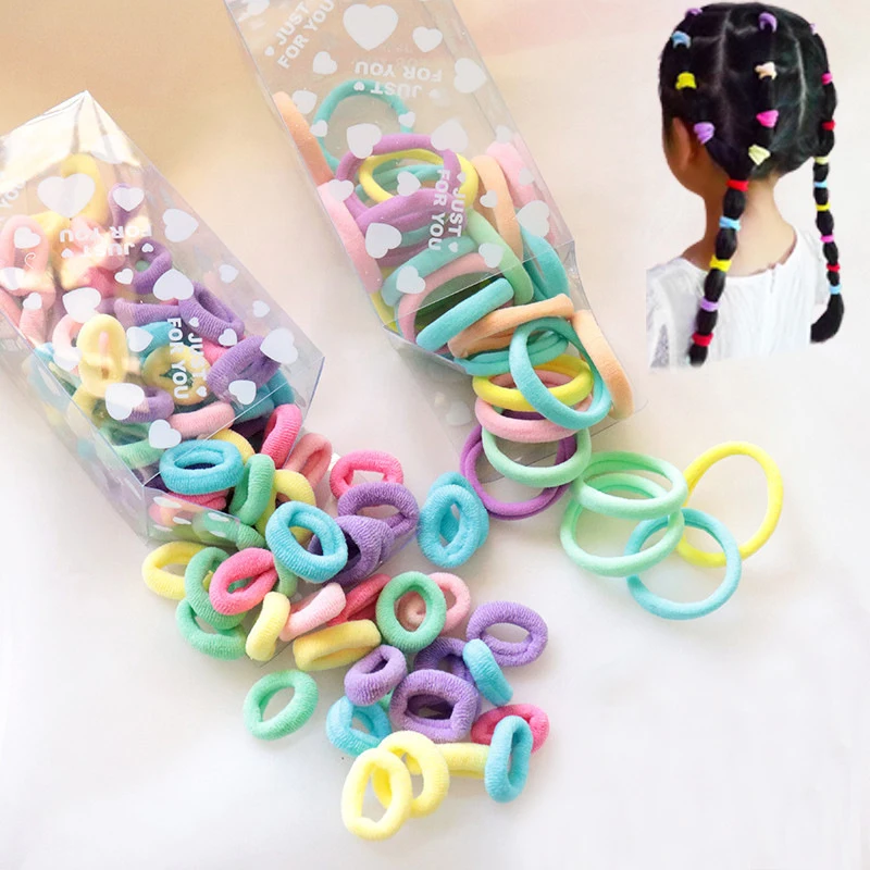 100Pcs Colorful Small Circles Elastic Hair Bands Children Ponytail Holder Not Hurt Scrunchie Headband Kids Girl Hair Accessories
100Pcs Colorful Small Circles Elastic Hair Bands Children Ponytail Holder Not Hurt Scrunchie Headband Kids Girl Hair Accessories