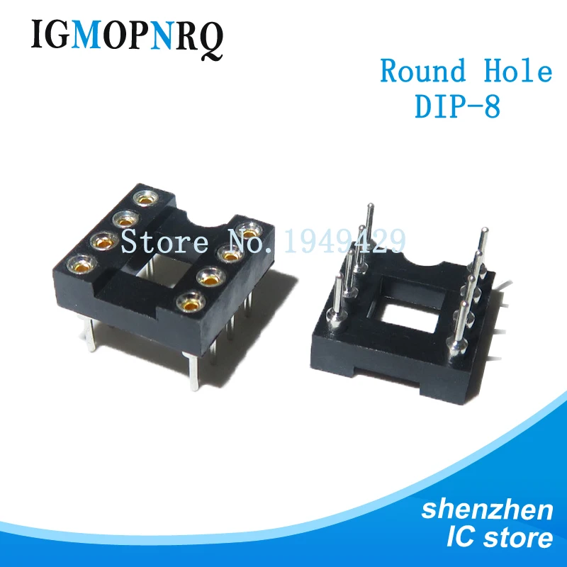 10pcs Round Hole 8 Pins 2.54MM DIP IC Sockets Adaptor Solder Type 8 PIN IC Connector New
10pcs Round Hole 8 Pins 2.54MM DIP IC Sockets Adaptor Solder Type 8 PIN IC Connector New