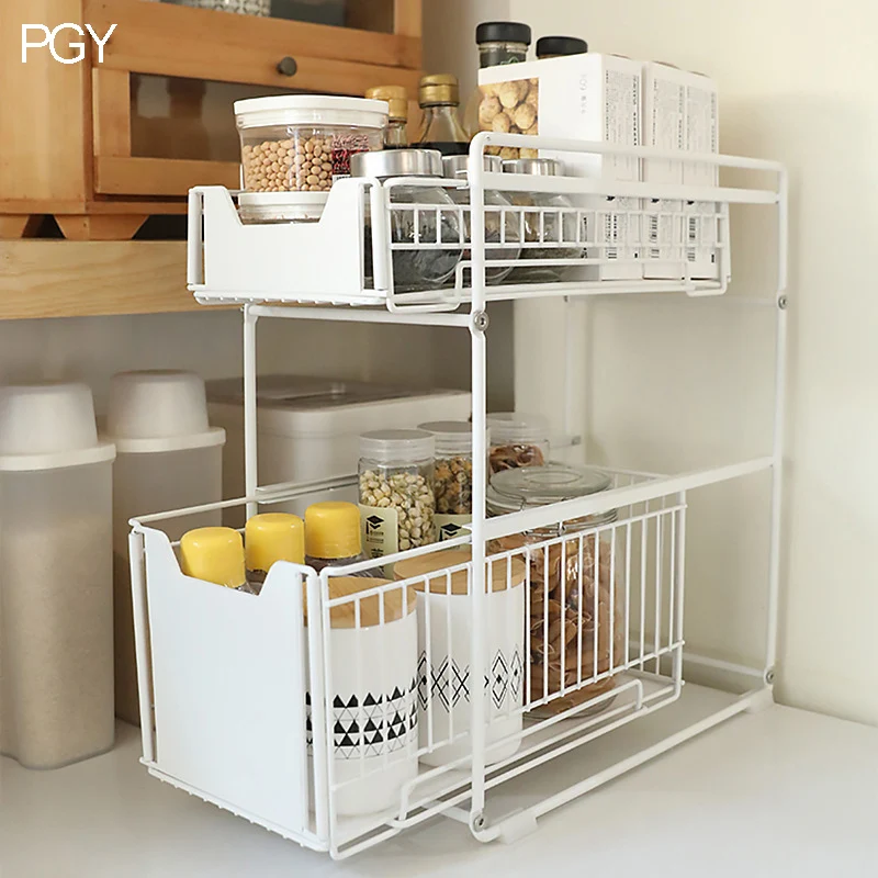 Under The Kitchen Sink Storage Rack Drawer Type Can Be Pushed And Pulled Under The Cabinet Telescopic Double Shelf
Under The Kitchen Sink Storage Rack Drawer Type Can Be Pushed And Pulled Under The Cabinet Telescopic Double Shelf
