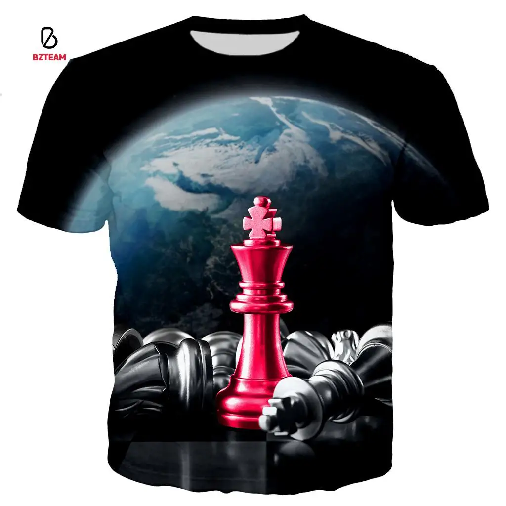 BZTEAM Men's Women's 3D Chess Funny T-shirt Casual Style Shirt Street Workout Clothes Loose Oversized Top 2021 Summer New Short
BZTEAM Men's Women's 3D Chess Funny T-shirt Casual Style Shirt Street Workout Clothes Loose Oversized Top 2021 Summer New Short