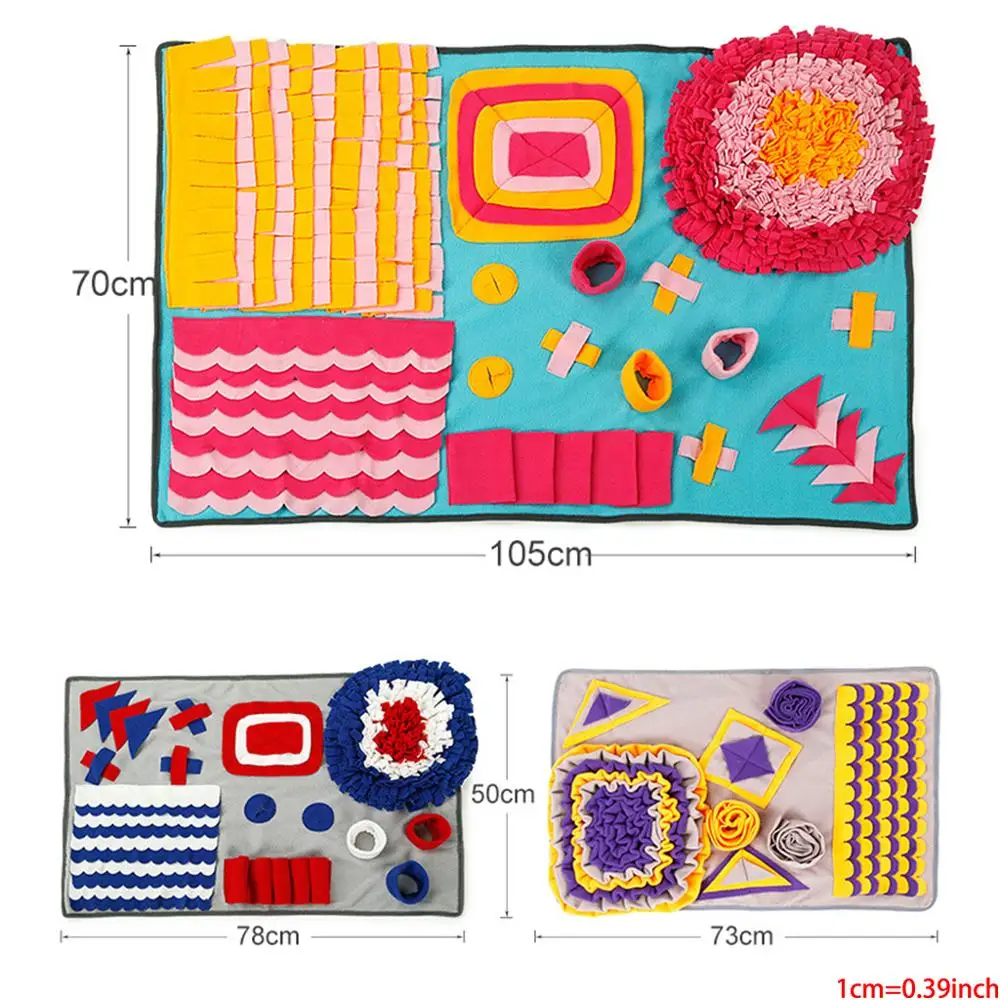 Dog Snuffle Mat Treat Blanket, Pet Puzzle Activity Mat for Stress Release 
Dog Snuffle Mat Treat Blanket, Pet Puzzle Activity Mat for Stress Release