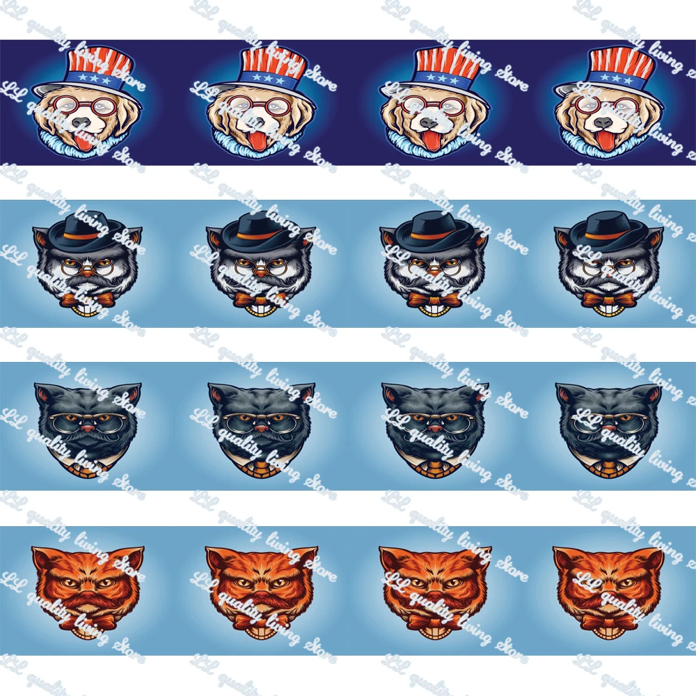 Тесьма корсажная с принтом кошки и собаки, 16-75 мм, 50 ярдов 
Тесьма корсажная с принтом кошки и собаки, 16-75 мм, 50 ярдов