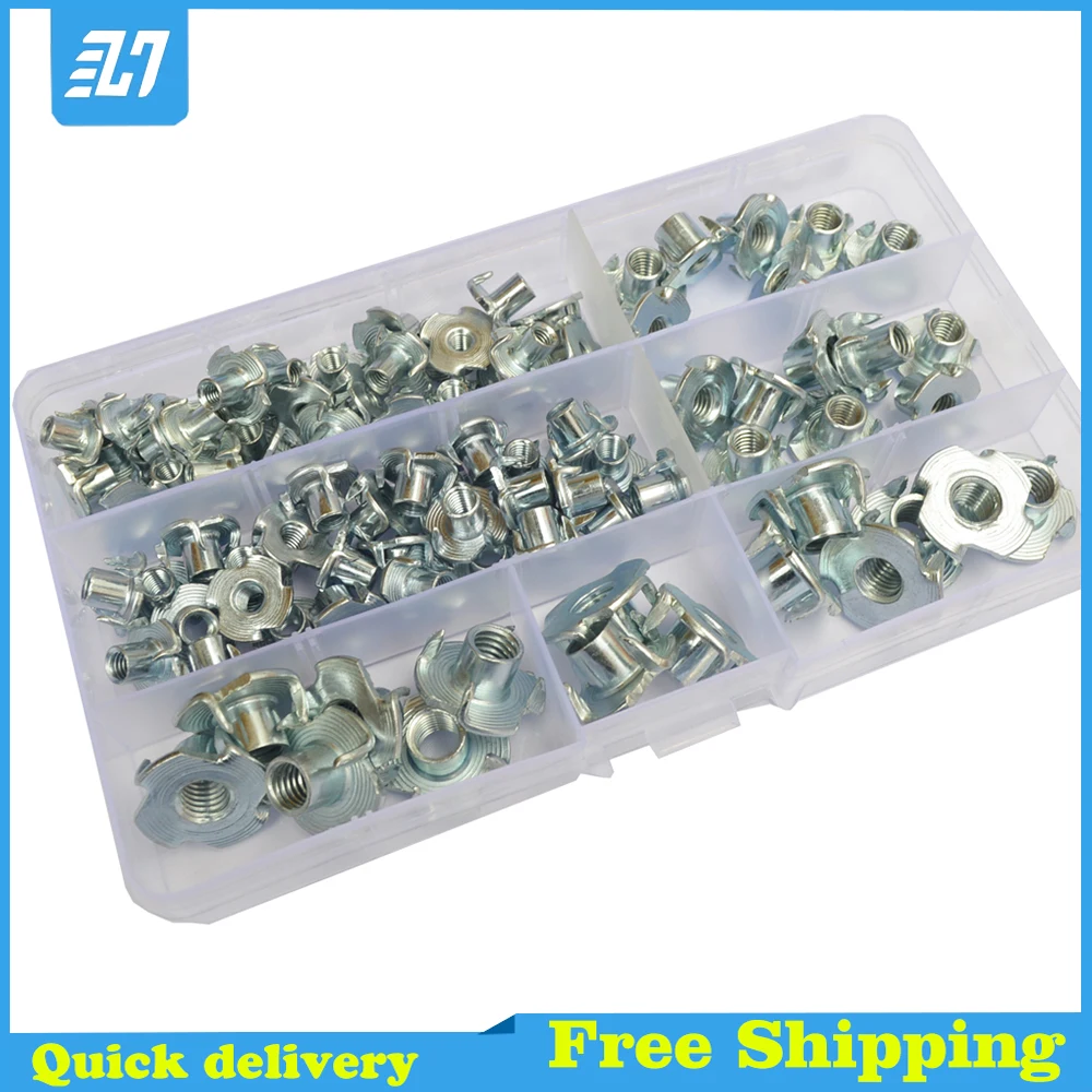Four Claws Speaker Nut T-nut Blind Pronged Insert Tee Nut for Wood Furniture Hardware Thickened Steel M4 M5 M6 M8
Four Claws Speaker Nut T-nut Blind Pronged Insert Tee Nut for Wood Furniture Hardware Thickened Steel M4 M5 M6 M8