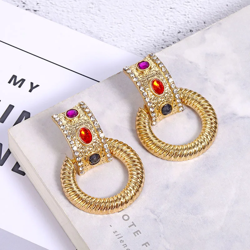 VKME Multilayer earrings women's earrings 2019 gold metal stud earrings for Wonmen minimalist geometric round earrings jewelry
VKME Multilayer earrings women's earrings 2019 gold metal stud earrings for Wonmen minimalist geometric round earrings jewelry