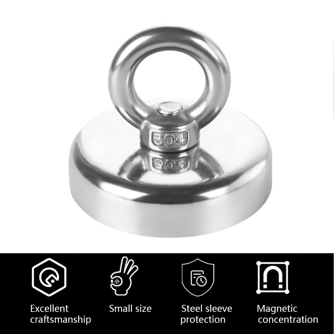Powerful Neodymium Magnet Super Strong Round Search Magnet Lifesaving Hook Marine Magnets Fishing Holder Mount Pot with Ring
Powerful Neodymium Magnet Super Strong Round Search Magnet Lifesaving Hook Marine Magnets Fishing Holder Mount Pot with Ring