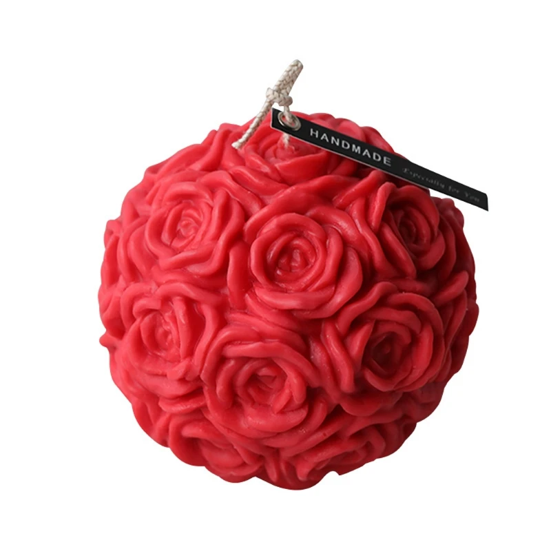 DIY 3D Rose Ball Candle Mold Soap Mold Flower Silicone Mold Candle Resin Making
DIY 3D Rose Ball Candle Mold Soap Mold Flower Silicone Mold Candle Resin Making