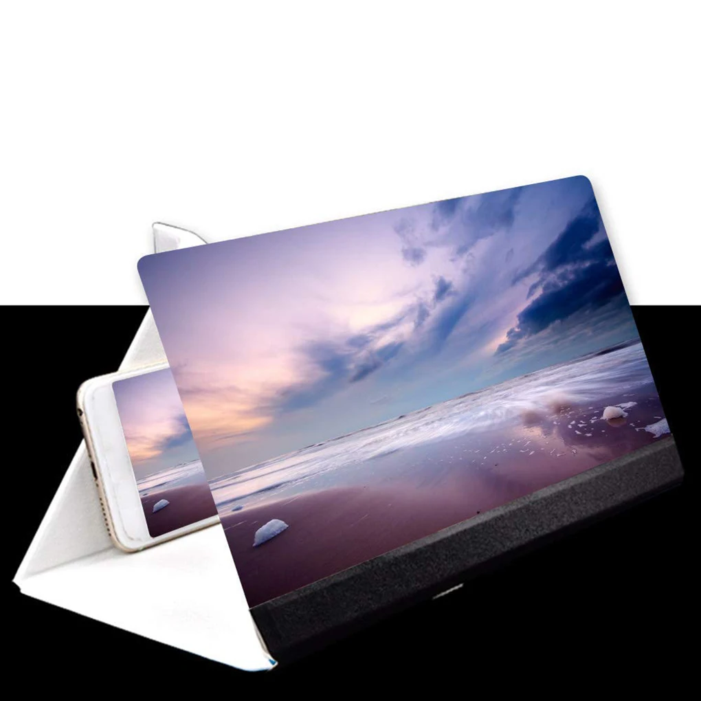 12 inches Phone Screen Magnifier Smart Mobile Phone Movies Amplifier Leather Foldable Holder Stand for IOS Android Phone
12 inches Phone Screen Magnifier Smart Mobile Phone Movies Amplifier Leather Foldable Holder Stand for IOS Android Phone