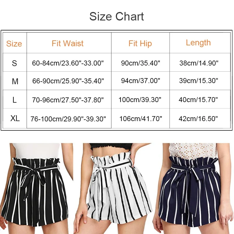 2020 New Women's High Waist Pants Casual Elasticated Waist Stripe Summer Beach Shorts With Pockets Striped breathable casual sh
2020 New Women's High Waist Pants Casual Elasticated Waist Stripe Summer Beach Shorts With Pockets Striped breathable casual sh
