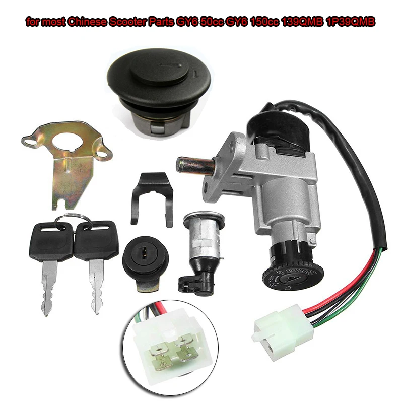 1set Motorcycle Ignition Switch Lock Key High Quality For GY6 139QMB 50 125cc 150cc Scooter Ignition Switch Lock Kit Accessories
1set Motorcycle Ignition Switch Lock Key High Quality For GY6 139QMB 50 125cc 150cc Scooter Ignition Switch Lock Kit Accessories