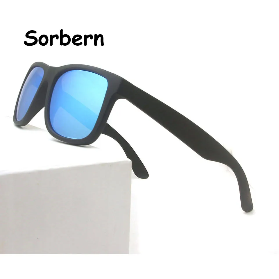 

Солнцезащитные очки TR90 для мужчин и женщин, квадратные поляризационные зеркальные солнечные очки с синим покрытием, Uv400