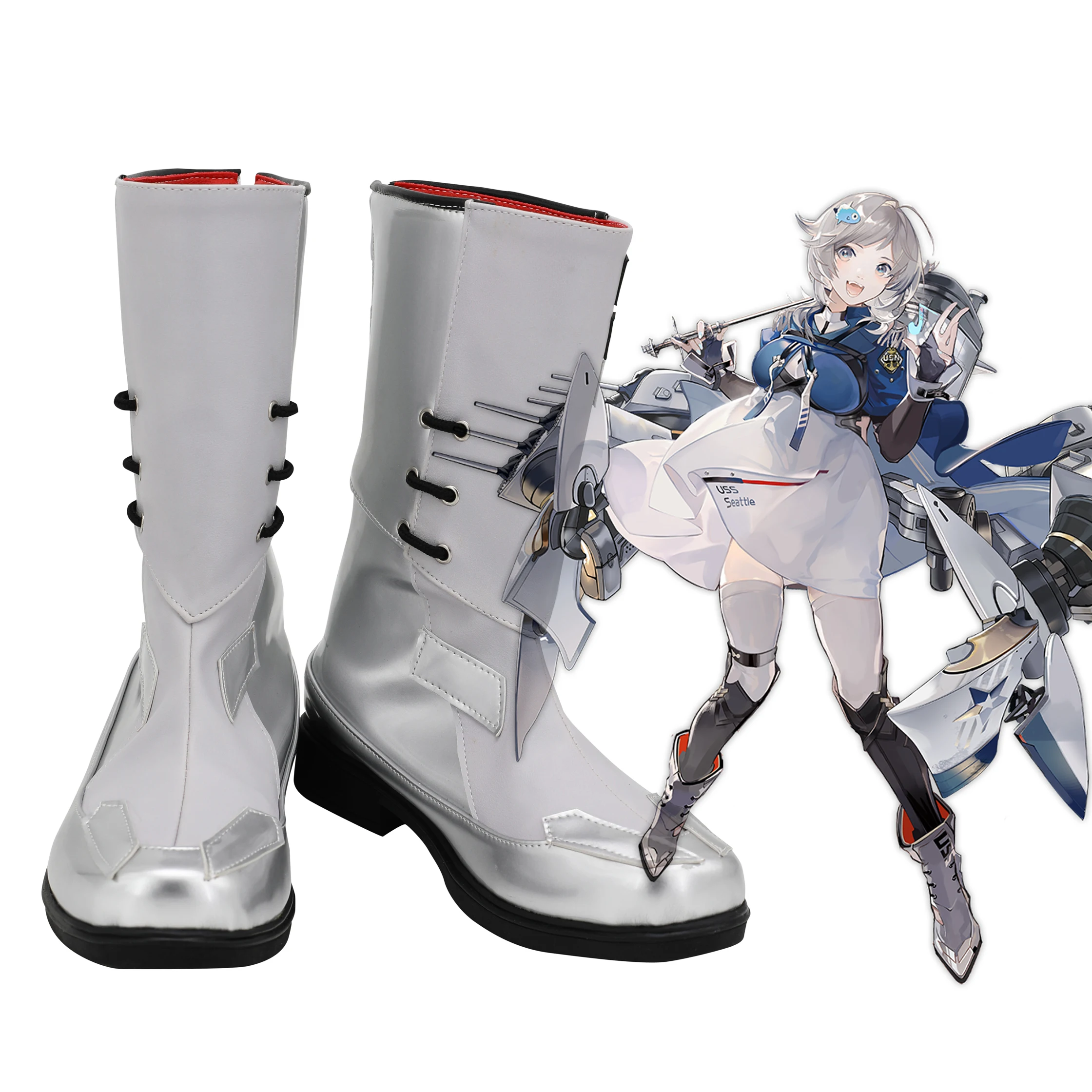 Azur Lane HMS Sheffied Cosplay Shoes Boots Halloween Carnival Costume Custom Made
Azur Lane HMS Sheffied Cosplay Shoes Boots Halloween Carnival Costume Custom Made
