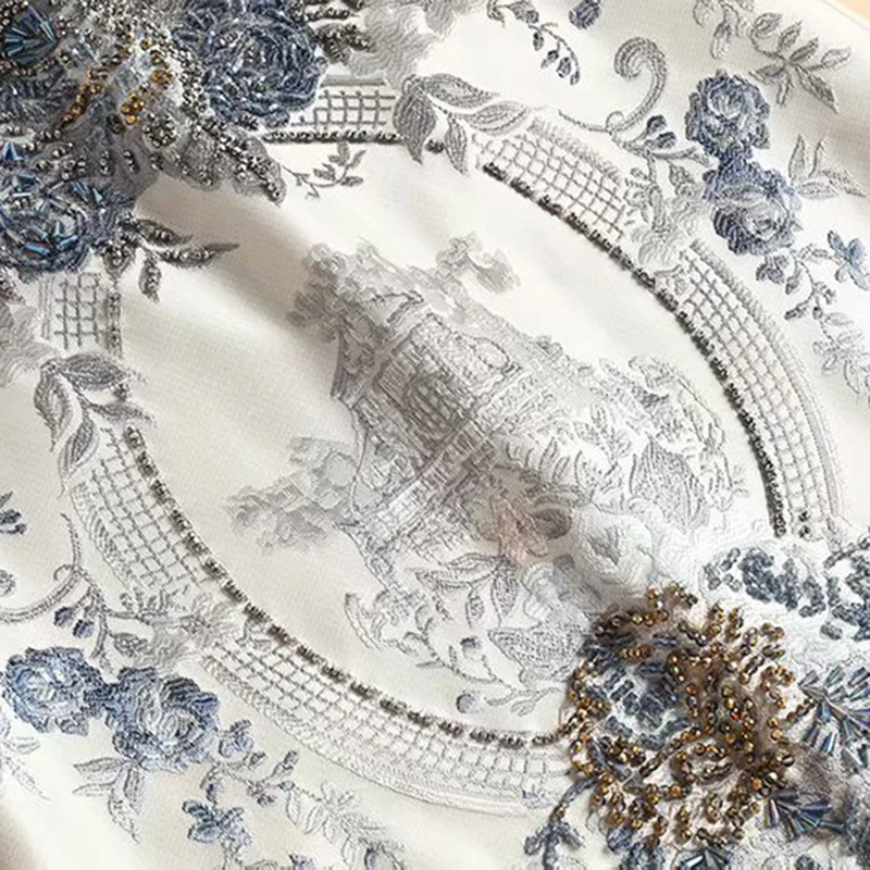 VERDEJULIAY Vintage Design High Quality Jacquard Sleeveless A-Line Dresses Women Luxury Beading Flower 2020 Summer Mini Dress
VERDEJULIAY Vintage Design High Quality Jacquard Sleeveless A-Line Dresses Women Luxury Beading Flower 2020 Summer Mini Dress