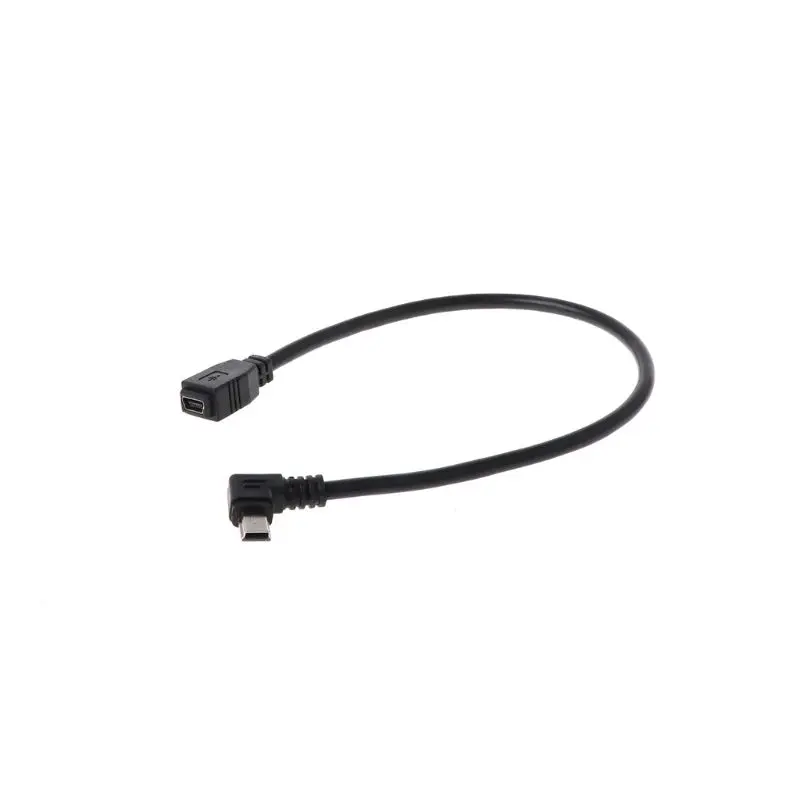 Мини USB 4-контактный штекер-гнездо 90 градусов Удлинительный кабель для MP3 GPS камеры