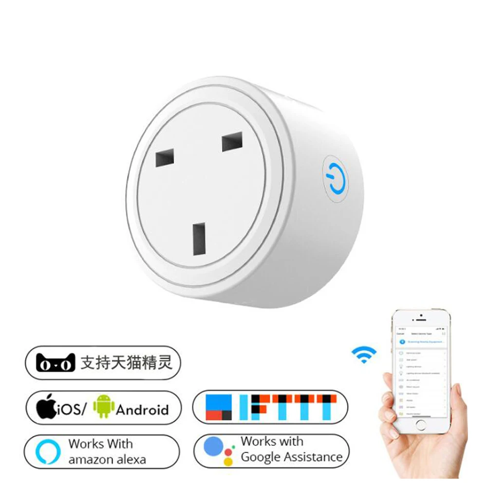 WiFi Socket Smart Plug UK Wireless Extender Remote Outlet Adaptor Energy meter Smart Home Automation Alexa Google Compatible
WiFi Socket Smart Plug UK Wireless Extender Remote Outlet Adaptor Energy meter Smart Home Automation Alexa Google Compatible