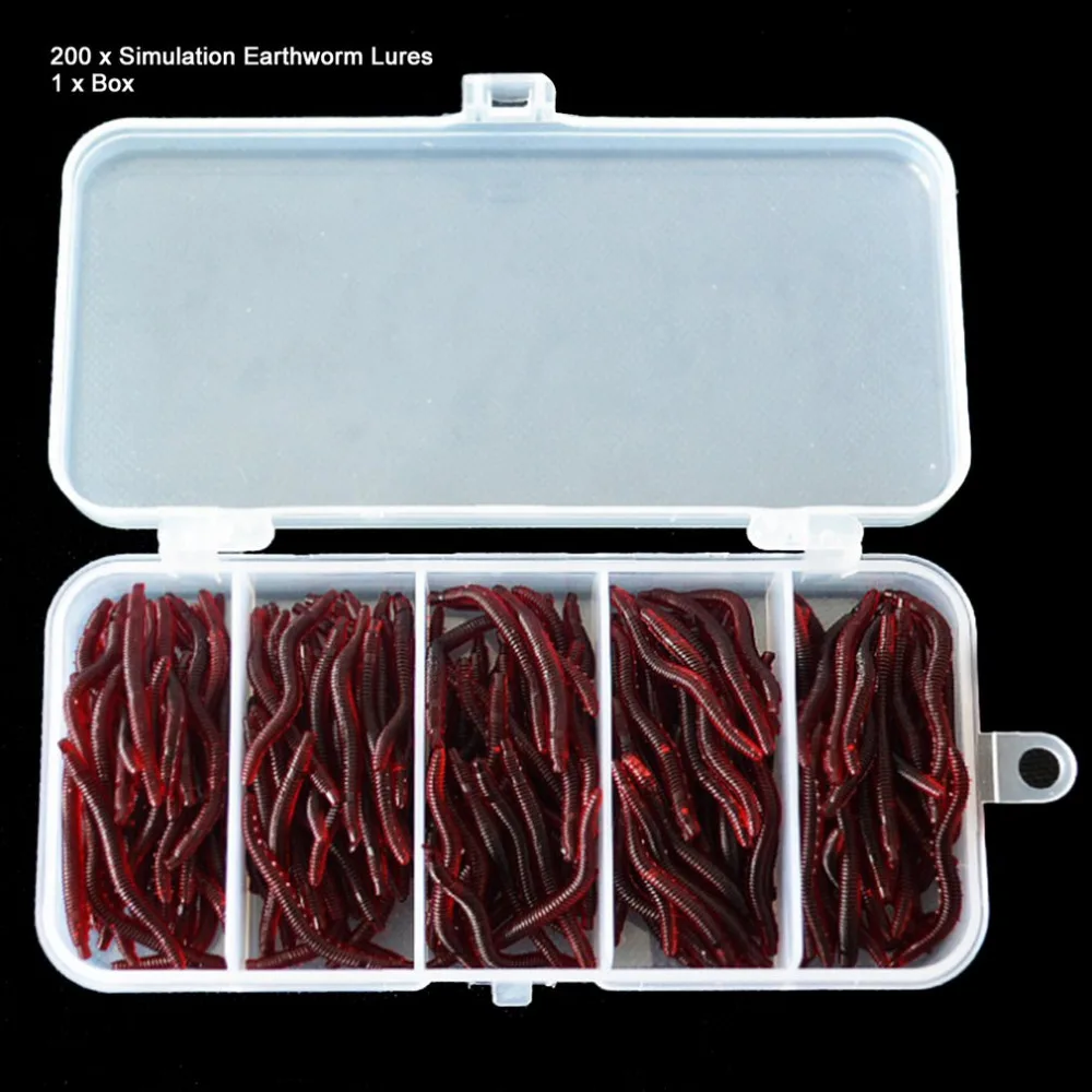 200Pcs/lot 3.5cm Simulation Earthworm Artificial Worms Fishing Lure Tackle Soft Bait Lifelike Fishy Smell Lures fish Accessories
200Pcs/lot 3.5cm Simulation Earthworm Artificial Worms Fishing Lure Tackle Soft Bait Lifelike Fishy Smell Lures fish Accessories