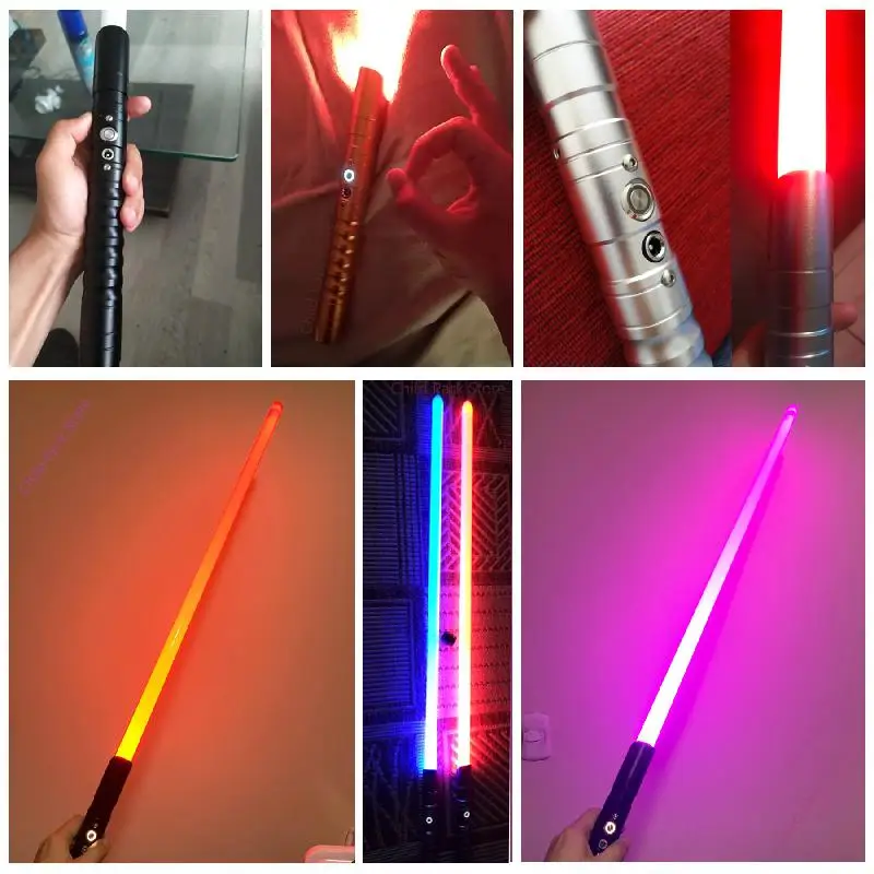

New Metal Lightsaber Rgb Jedi Sith Saber Light Force Fx Lighting Heavy Dueling Color Changing Sound Foc Lock Up Metal Handle