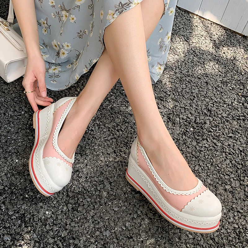 LDHZXC Brand New Female Lolita Cute Platform Pumps Platform Wedges High Heels Women's Pumps Sweet Gothic Punk Shoes Woman
LDHZXC Brand New Female Lolita Cute Platform Pumps Platform Wedges High Heels Women's Pumps Sweet Gothic Punk Shoes Woman