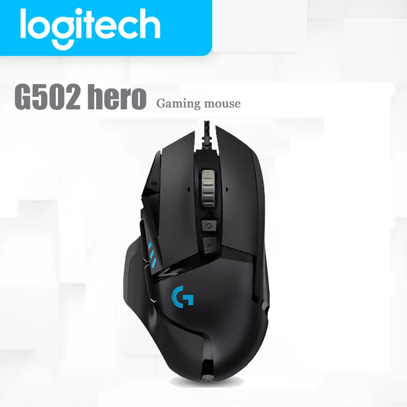 

Logitech G502 HERO LIGHTSYNC Engine With 16,000 DPI High Performance Gaming Mouse HERO Programmable Tunable RGB for Mouse Gamer