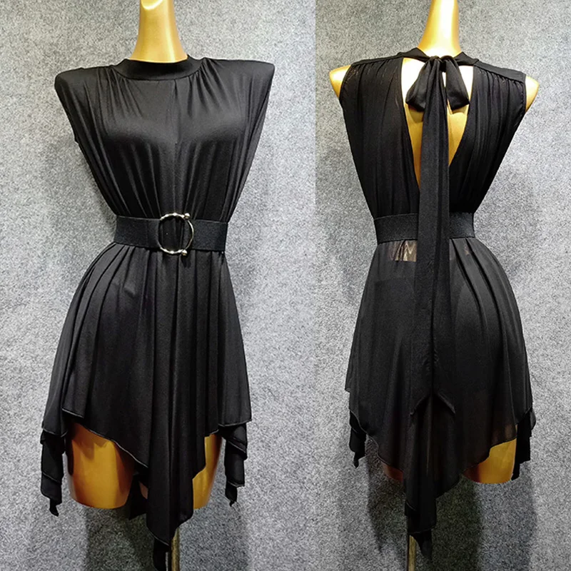 2021 Newest Sleeveless balk style Latin dance dress, sexy open back top, Tango costume, salsa, samba and rumba, dn3840
2021 Newest Sleeveless balk style Latin dance dress, sexy open back top, Tango costume, salsa, samba and rumba, dn3840