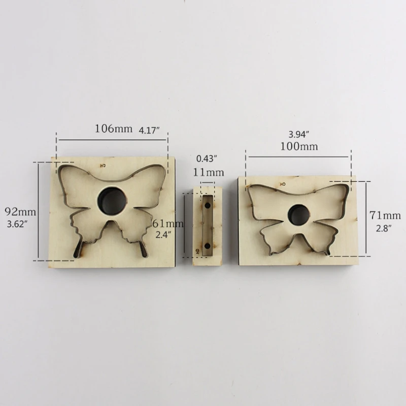 3Pcs Butterfly Wooden Die Cutting Leather Mold Swallowtail Cutting Mold Scrapbook Embossing Jewelry DIY Leather Crafts
3Pcs Butterfly Wooden Die Cutting Leather Mold Swallowtail Cutting Mold Scrapbook Embossing Jewelry DIY Leather Crafts