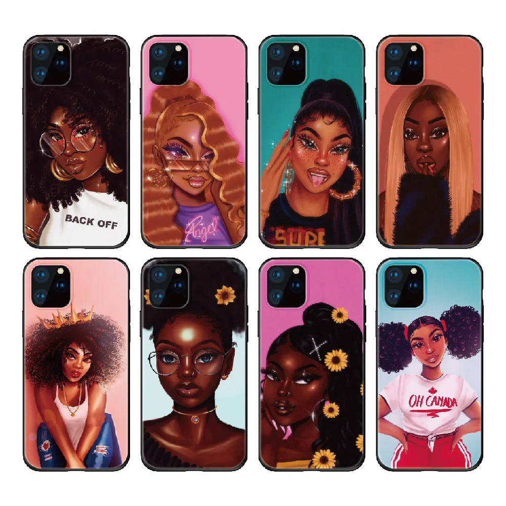 Afro Melanin Poppi Cash Black head Girls Phone Cover For iPhone 1112 Pro Max X XS XR Max 7 8 7Plus 8Plus 6S SE Soft Fundas Case
Afro Melanin Poppi Cash Black head Girls Phone Cover For iPhone 1112 Pro Max X XS XR Max 7 8 7Plus 8Plus 6S SE Soft Fundas Case