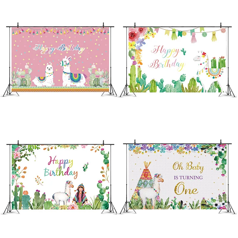 Cute Alpaca and Little Girl Backdrops Artistic Photos Background Decorations for Kids Birthday Party Photography Props
Cute Alpaca and Little Girl Backdrops Artistic Photos Background Decorations for Kids Birthday Party Photography Props