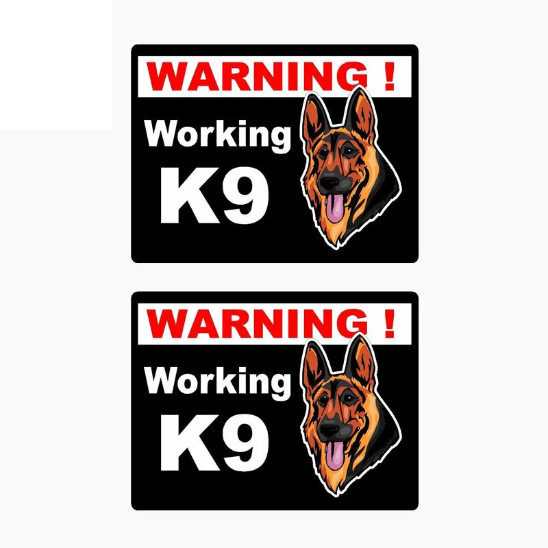 Interesting 2X Hot Warning WORKING K9 Car Sticker Accessories KK Vinyl PVC 10cm*8cm Motorcycle Laptop Decal
Interesting 2X Hot Warning WORKING K9 Car Sticker Accessories KK Vinyl PVC 10cm*8cm Motorcycle Laptop Decal