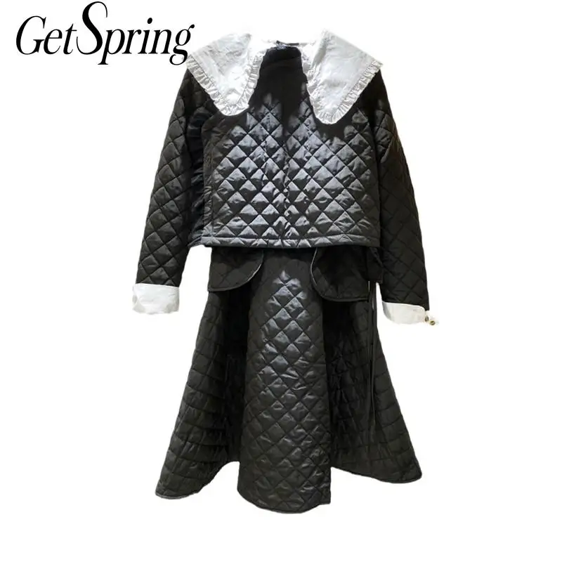 GetSpring Women Sets Women White Shirt With Lace Up Ruffles Coat And Long Skirt 3 Pieces Sets Fashion Women Sets Clothes Winter
GetSpring Women Sets Women White Shirt With Lace Up Ruffles Coat And Long Skirt 3 Pieces Sets Fashion Women Sets Clothes Winter