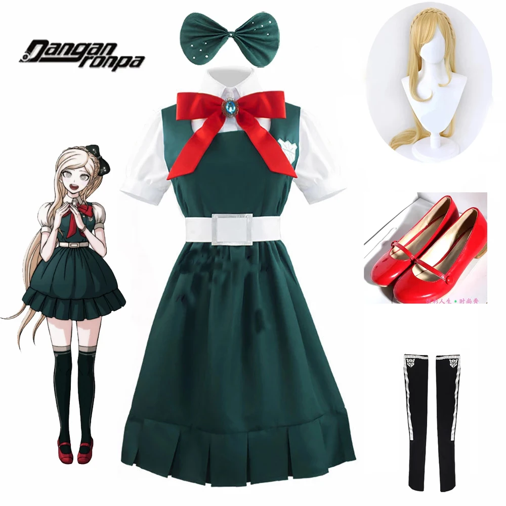 Anime Danganronpa 2 Despair Sonia Nevermind Cosplay Dress Girls Party Halloween Costume JK School Uniform Wig Shoes For Women
Anime Danganronpa 2 Despair Sonia Nevermind Cosplay Dress Girls Party Halloween Costume JK School Uniform Wig Shoes For Women