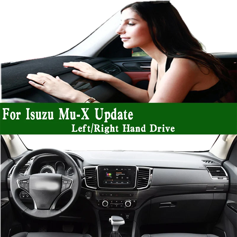 For Isuzu Mu-X Update Dashmat Dashboard Cover Instrument Panel Sunscreen Insulation Pad Dash Mat Carpet Ornaments 
For Isuzu Mu-X Update Dashmat Dashboard Cover Instrument Panel Sunscreen Insulation Pad Dash Mat Carpet Ornaments